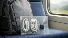 Kabelsalat im Rucksack? Mit einer Klarsichtmappe baust du in 5 Minuten einen DIY-Organizer