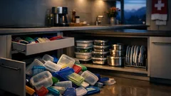 Tupperdosen-Chaos im Küchenschrank? So findest du jeden Deckel sofort