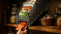 Dieses DIY-FIFO-Regal bringt Ordnung ins Schränkli und verhindert vergessene Vorräte