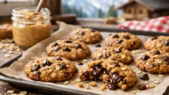 Schnelle Hafer-Guetzli mit Erdnussbutter und Schoggi: Rezept in 10 Minuten