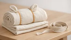 Geschenke nachhaltig verpacken: So faltest du aus einem Handtuch ein süsses Bärli