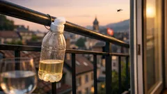 Mit Essig und Watte Mücken vom Balkon fernhalten: so klappt der Flaschen-Trick