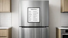 So bringst du Ordnung an die Kühlschranktür – mit einem magnetischen A4-Dokumentenrahmen