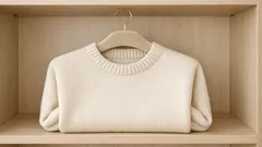 Strickpullover richtig aufhängen: so vermeiden Sie Schulterbeulen mit einem einfachen Falt-Trick