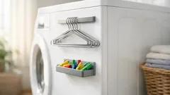 Dieser Magnet-Schirmhalter schafft schwebenden Stauraum in Küche, Waschküche und Büro