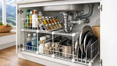 DIY-Regal unter dem Spülbecken: So bringst du Ordnung in den Spülenschrank