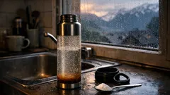 Teebelag in der Trinkflasche entfernen: der Einweich-Trick ohne Schrubben