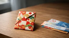Pochi-bukuro falten: Geldumschlag aus 1 Blatt Origami-Papier ganz ohne Kleber