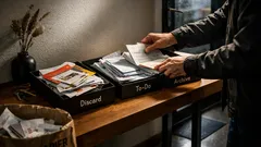 Mit der 3‑Sekunden‑Regel Papierstapel stoppen – so klappt die Ablage direkt beim Eingang